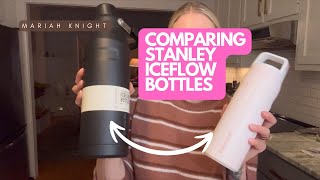 Comparing Stanley IceFlow Cap and Carry Bottle vs Fast Flow Lid Bottle [upl. by Nollid]