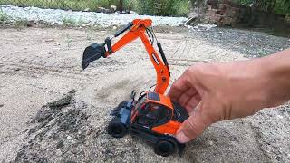 DOOSAN DX150W9C LÀM VIỆC Ở BÃI CÁT excavator dx140 mayxuc [upl. by Ahseyi]