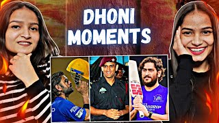 MS DHONI MOMENTS❤️  MS DHONI Full Attitude Videos  Reactions Hut [upl. by Zebaj]