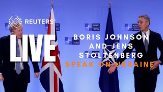 LIVE Boris Johnson and Jens Stoltenberg hold a news conference amid Ukraine crisis [upl. by Killion]