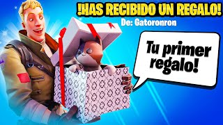 le desbloquee gratis su primer skin regalada a este suscriptor en fortnite 😱😱  gatoronron [upl. by Anesuza]