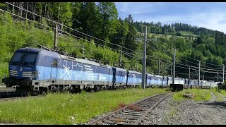 9facher VECTRON LOKZUG  AUF DER SEMMERING NORDRAMPE  17 JUNI 2024 [upl. by Grand]