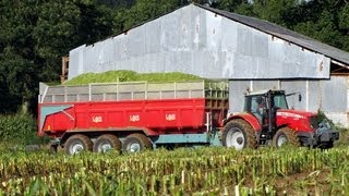 Ensilage de maïs 2012  MASSEY FERGUSON 6497 amp LAIR 24T [upl. by Stewardson176]