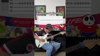 Eyedress  jealous guitar tutorial [upl. by Dearr]