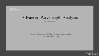 Event 38  Advanced Wavelength Analysis [upl. by Lud]