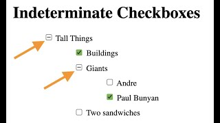 Indeterminate Checkboxes [upl. by Luelle855]