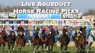 Live Aqueduct Horse Racing Picks [upl. by Velasco]