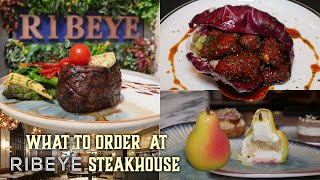 What to order at Ribeye Steakhouse  4 Course Meal [upl. by Jillian251]