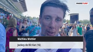 Mathieu Mottier jockey de Kyt Kat vainqueur du Prix dEssai  Etrier 3 Ans Finale [upl. by Sada]