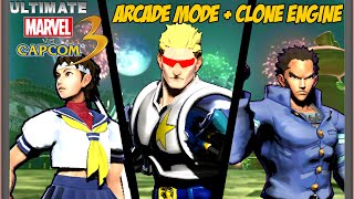 UMVC3 Clone Engine  Arcade Playthrough with Mods [upl. by Sherie]