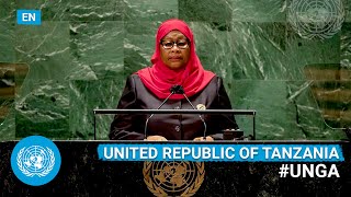 🇹🇿 Tanzania  President Addresses United Nations General Debate 76th Session English  UNGA [upl. by Maude620]