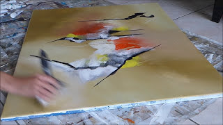 Abstract Art Painting Demonstration 9  Althea BJArts [upl. by Prudy758]