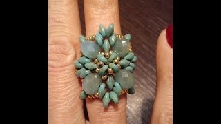 tutorial Anello quotSofiaquot con superduo e cipollotti [upl. by Margarida]