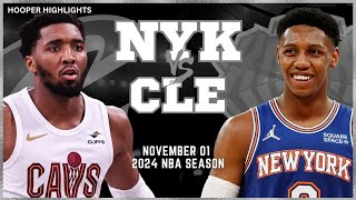 Cleveland Cavaliers vs New York Knicks Full Game Highlights  Nov 1  2024 NBA Season [upl. by Hedges]