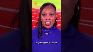 Allyson Felix shares what inspired her to start a nursery in the Olympic Village shorts [upl. by Nason979]