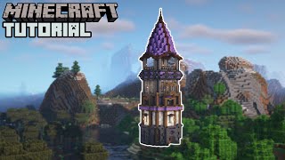 Minecraft  Amethyst Tower Tutorial How to Build [upl. by Adniles193]