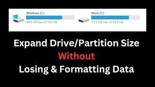 How to change partition size without losing data  How to change partition size with AOMEI [upl. by Ahsieyn]