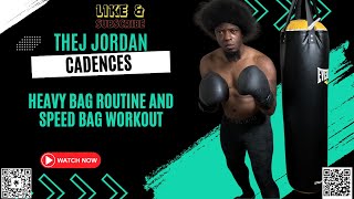 TheJ Jordan Cadence Heavy Bag Routine and Speed Bag In August youtube viral boxing fyp workout [upl. by Matthaeus]