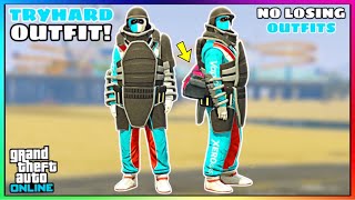 Easy How To Get Juggernaut Outfit W Duffel Bag Merged With Racing Suit No Transfer GTA Online [upl. by Eignat]