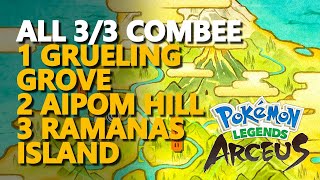 All Combee Pokemon Legends Arceus Location [upl. by Nickelsen766]