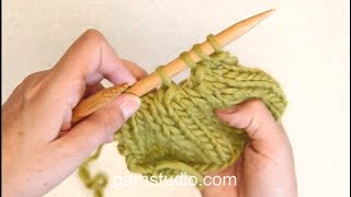 How to purl 3 stitches together P3 tog [upl. by English]