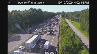 I26 westbound shut down as police investigate deceased person on roadway [upl. by Nnylylloh]