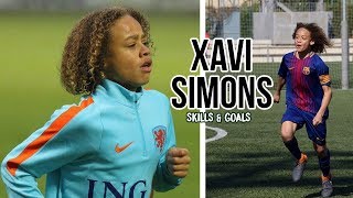 Xavi Simons skills amp goals  20182019  Barcelona amp National team [upl. by Lorena324]