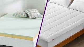 Mattress Pad Vs Mattress Topper 2024  How Are They Different [upl. by Drofdarb]