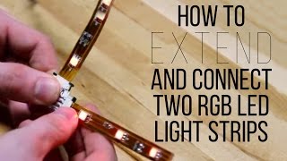 How To Extend And Connect Two RGB LED Light Strips  superbrightledscom [upl. by Aitselec]