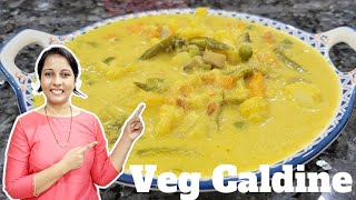 Vegetable Caldine Receipe Goan Caldine  Goan Authentic Receipe  goanvlogger [upl. by Phonsa303]