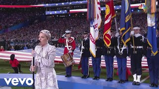 PNK  Super Bowl LII National Anthem performance [upl. by Ordnajela]