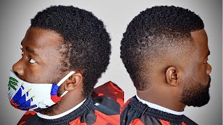 How to Cut a MOHAWK  BURST FADE MOHAWK Haircut and Beard Tutorial  Haircuts for Black Men [upl. by Valera]