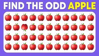 Find The Odd Emoji Out  Fruit Edition 🍌 🍎 Spot The Difference Emoji Quiz  Easy Medium Hard [upl. by Idnas]