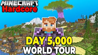 I Survived 5000 DAYS in Hardcore Minecraft WORLD TOUR [upl. by Ortensia727]