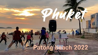 Bangla road Patong beach in Phuket April 2022 4K [upl. by Alyk761]