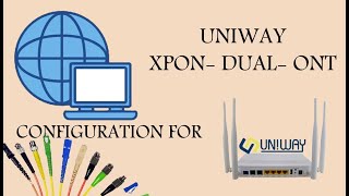 CONFIGURATION  UW XPON DUAL ONT UNIWAY ROUTER FIBER ONT  INTERNET MODEM  HOW TO CONFIG [upl. by Walliw]