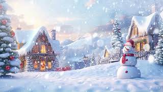 Christmas Snowman 4k background  snowman 1 Hour [upl. by Lanford507]