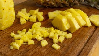 Ananas richtig schneiden 🍍 Mit dieser Technik ganz einfach [upl. by Naened545]