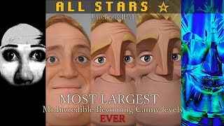 ¡Most Largest Mr incredible Becoming Canny Levels Ever  All Stars Read Desc [upl. by Silvestro]