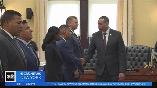 Paterson NJ swears in new police cadets [upl. by Rehtaeh]