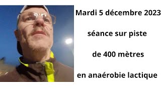 Séance sur piste de 400 mètres en anaérobie lactique [upl. by Ynos]