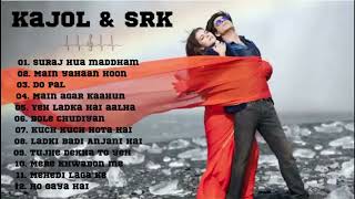 KAJOL HIT SOGS  SRK SUPER HIT SONGS  KING KHAN SONGS [upl. by Shuler]