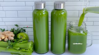 CUCUMBER GINGER CELERY DRINK FOR WEIGHT LOSS AND DETOX [upl. by Loni318]