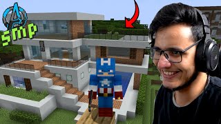 I Built The Best Modern House in Minecraft Avengers SMP [upl. by Parthinia]