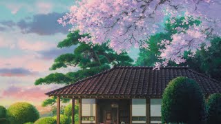 Studio Ghibli wonderful scenery background screensaver  anime nature houses amp streets [upl. by Jessalin]