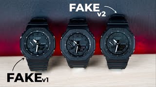 Updated fake GA21001A1 Version 2  How to identify FAKE CasiOak GShock GA21001A1 [upl. by Eisej153]