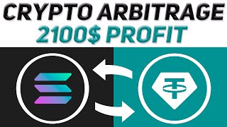 Crypto Arbitrage  Arbitrage Trading Solana  2100 Profit  Crypto Arbitrage Trading Solana 2024 [upl. by Zalea821]