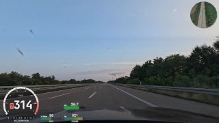 BMW M5  Vmax Autobahn cruise A9  Leipzig  Berlin [upl. by Nerrual]