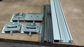 Sliding wardrobe में channel fitting कैसे लगाते हैं sliding door channel installation sliding door [upl. by Targett996]