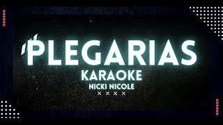 Nicki Nicole  Plegarias Karaoke [upl. by Annaliese]